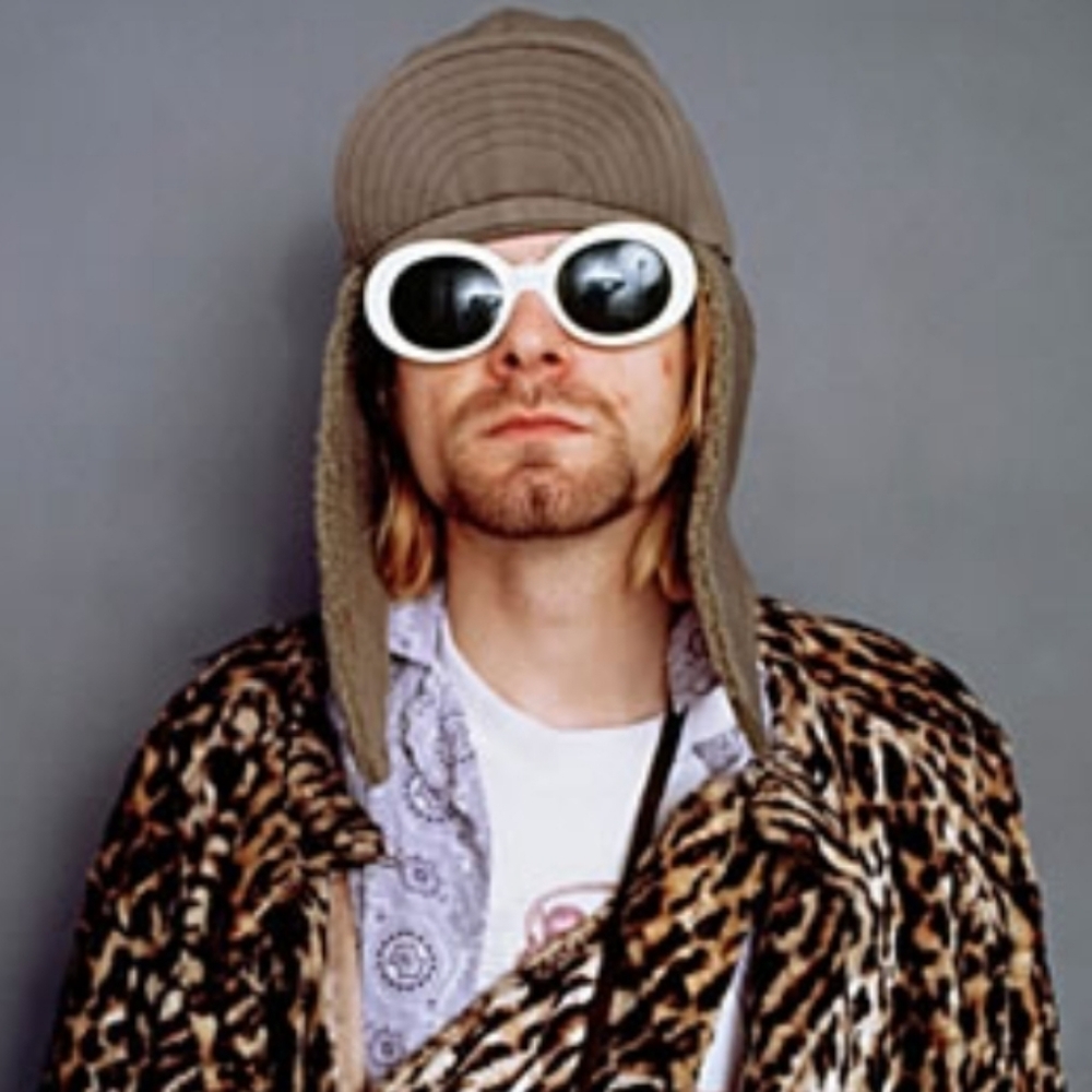 White round fashion sunglasses Unisex-OSFA